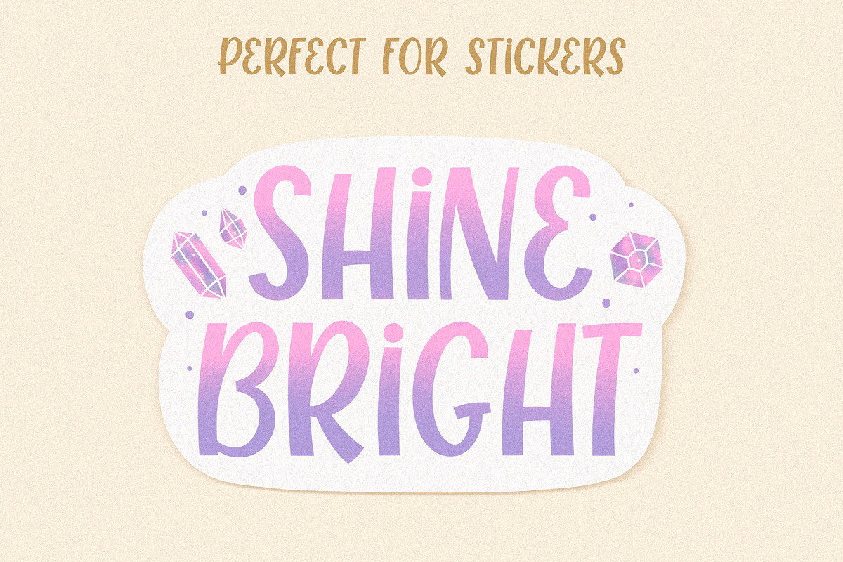 Fantasyland - quirky font, a Sans Serif Font by Kamilla.writes.letters (Photo 8 of 9)