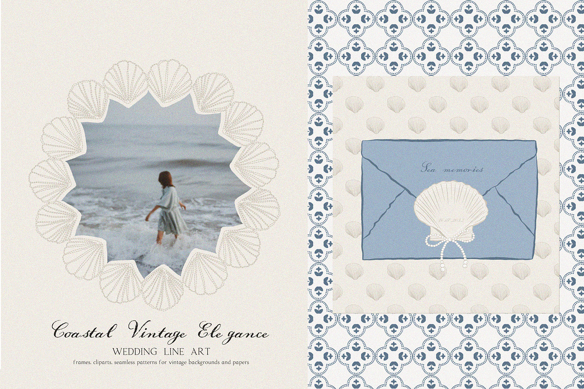 Coastal Vintage Elegance line art, an Object Graphic by lokko studio (Photo 4 of 11)