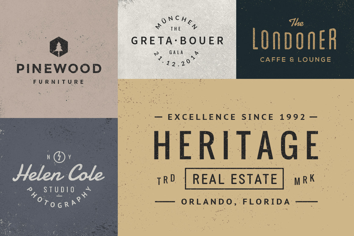 10 Logo/Badge Templates Vol.3, a Branding & Logo Template by GraphicBurger