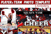 Cheer Red Memory Mate Template, a Poster Template by Brenda Avila Designs (Thumbnail 1 of 3)
