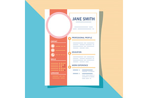 Orange Cv Template