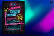 7 Neon Glow Flyer Bundle, a Social Media Template by PopotLane (Thumbnail 5 of 5)