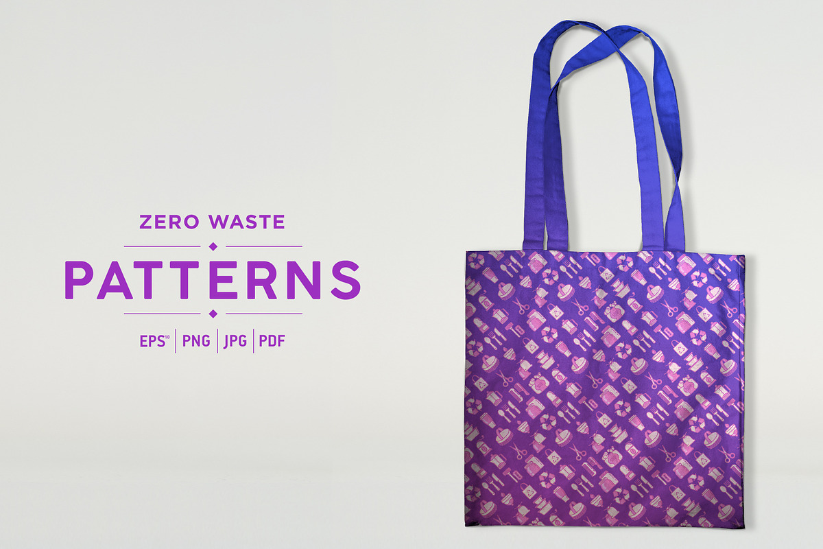 Zero Waste Patterns Collection, a Pattern Graphic by Alex Blogoodf