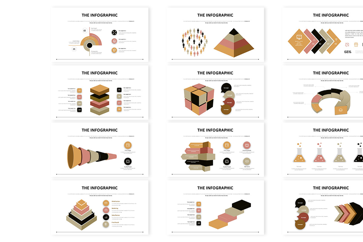 Infographics Presentation Template, a Presentation Template by Analogous Temp (Photo 4 of 8)