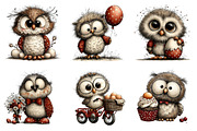 Whimsical Easter Owl Clipart, an Illustration by Dream Creation (Thumbnail 3 of 6)