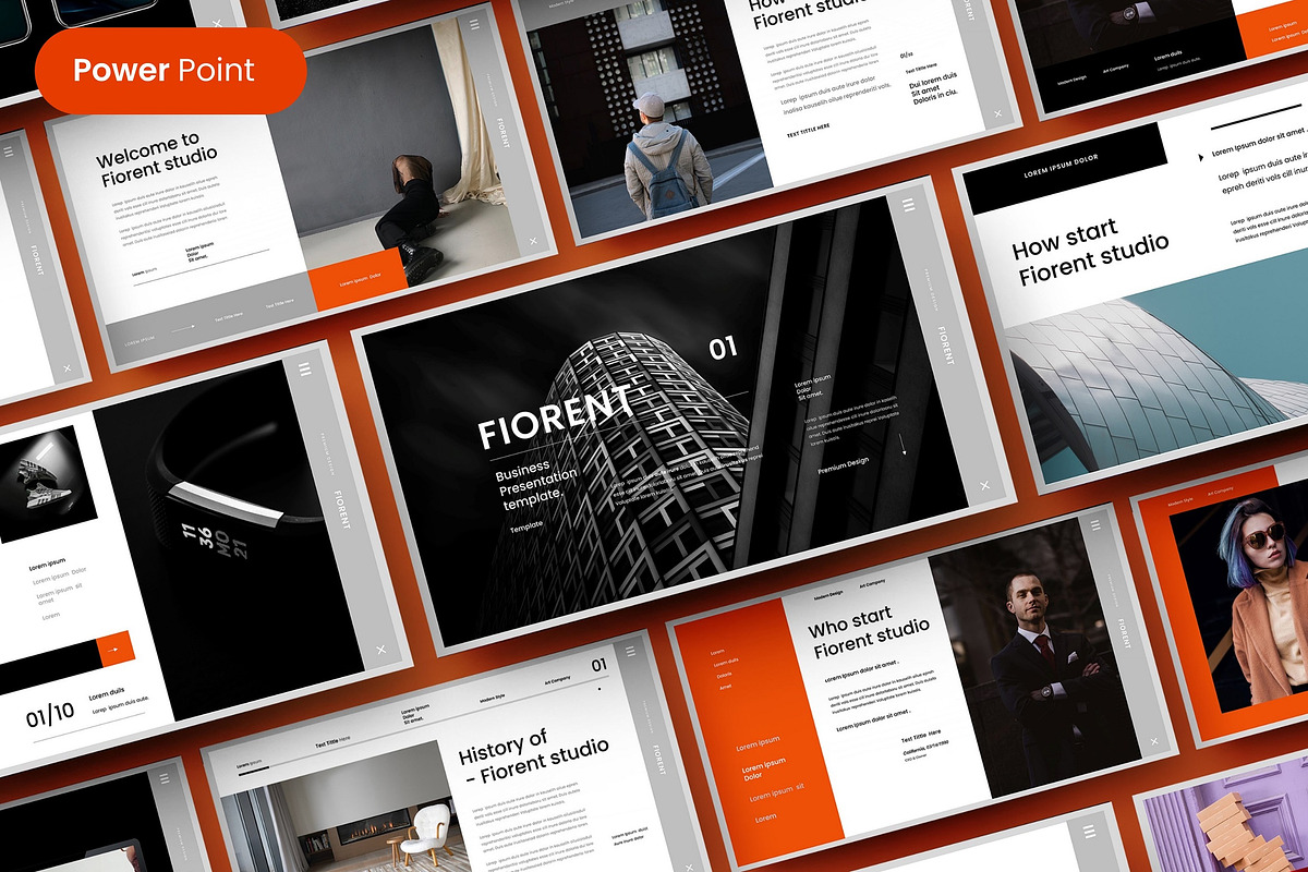 Fiorent  – Business PowerPoint, a Presentation Template by Dens Creative Studio (Photo 1 of 6)