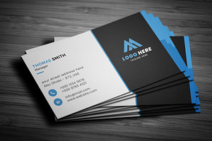 Clean Corporate Business Card, a Business Card Template by Saman Osama