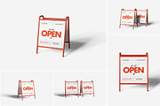 Signboard Mockup, an Advertising Mockup by Indah (Thumbnail 1 of 6)