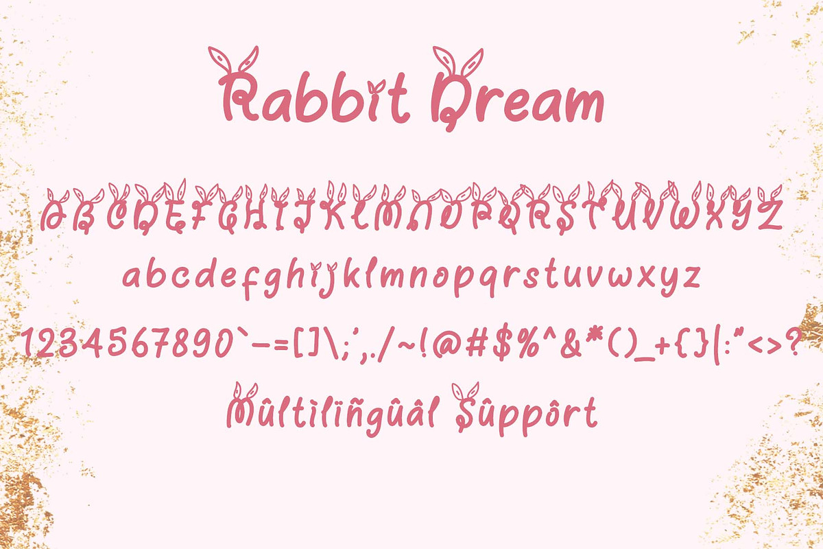 Rabbit Dream, a Handwritten Font by Yoga Letter (Photo 5 of 5)