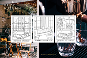 Cozy Autunm | Coloring book, a Decorative Illustration by ChristinaDesigns (Thumbnail 6 of 6)
