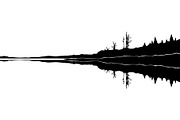 Lake Reflection Silhouette, an Object Graphic by Designer_Momina (Thumbnail 12 of 20)