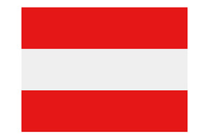 Austria flag, an Illustration by Mark1987