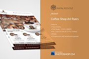 Coffee Shop Flyer Templates, a Flyer Template by buttonpl (Thumbnail 1 of 5)