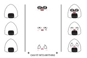 kawaii smiley face set. Cute vector, a Person Illustration by Icons (Thumbnail 2 of 3)