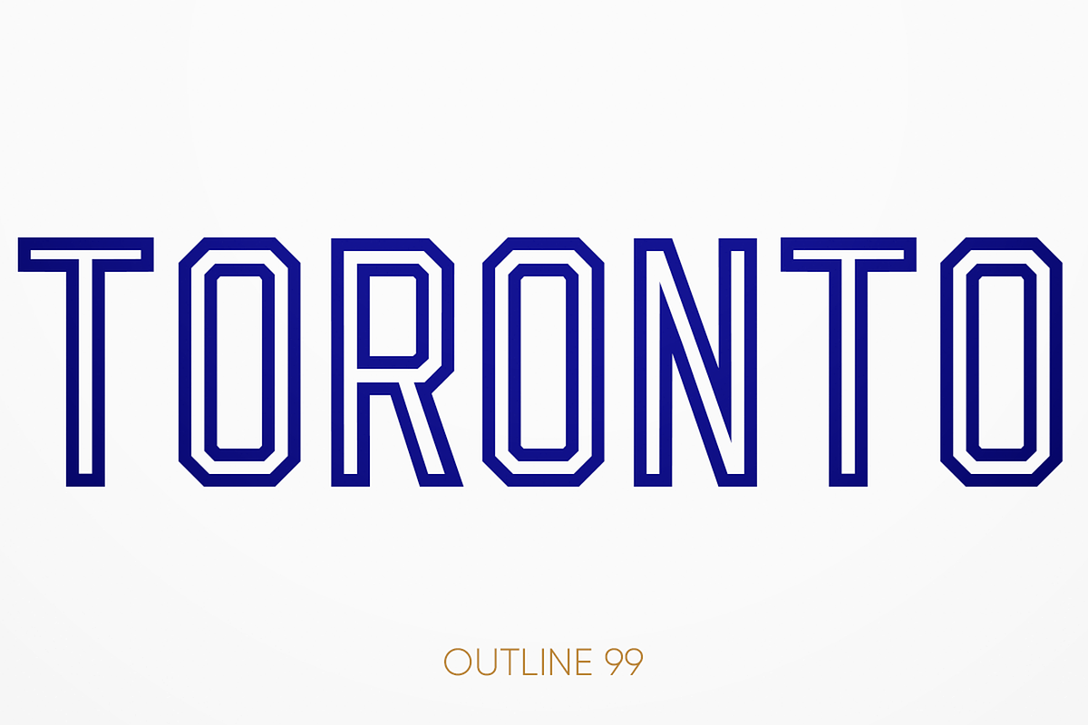 OUTLINE 99 FONT FAMILY (8 FONTS) preview 3