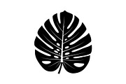 Monstera Leaf Silhouette Bundle, an Illustration by yasushie (Thumbnail 7 of 31)