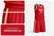 Basketball Kit Mockup Set, a Shirt Mockup by Country4k (Thumbnail 3 of 4)