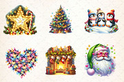 Twinkling Lights Christmas Clipart, a Work Illustration by Dream Creation (Thumbnail 5 of 6)