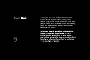 Arena Uno - Modern Font Family, a Sans Serif Font by Designova® (Thumbnail 10 of 17)