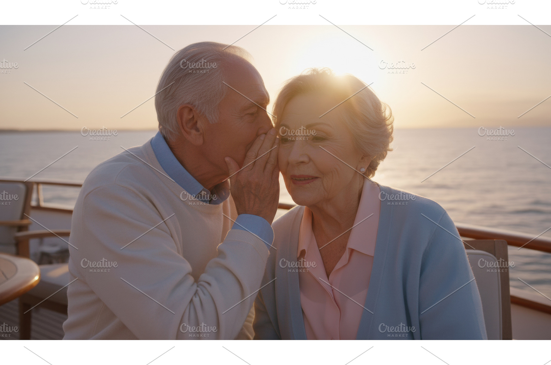 Elderly man whispers a secret into, a Nature Photo by Igor Tichonow