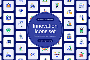 Innovation Icons Bundle, a Duotone Icon by Prosymbols