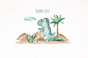 Little dinosaurs watercolor, an Animal Illustration by Marina Ermakova (Thumbnail 13 of 13)