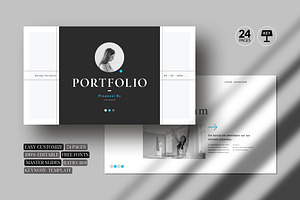 Portfolio Keynote Template, a Presentation Template by White Graphic