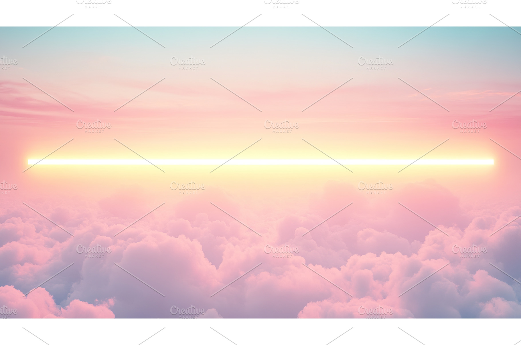 Serene sunset above fluffy, a Nature Photo by Lermont51