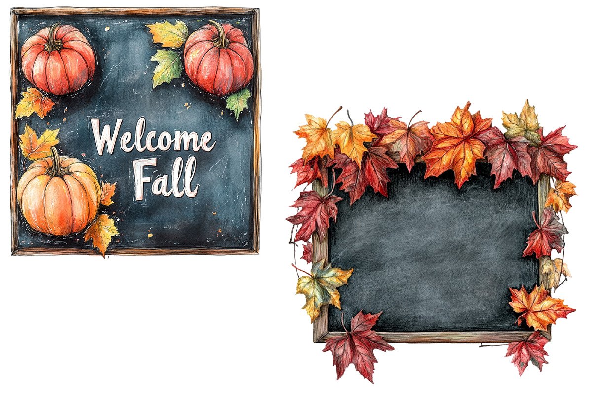 Autumn Back to School Clipart, a Seasonal Illustration by Designworld (Photo 4 of 6)