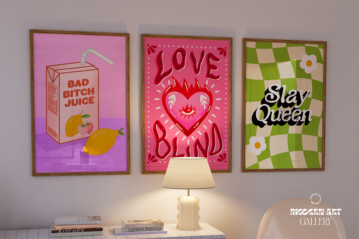 Modern Art Gallery 6, a Graphic by Wall Art Print Studio (Photo 3 of 18)