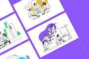 Business Teamwork Illustration Set, a Work Illustration by Shakuro (Thumbnail 2 of 10)