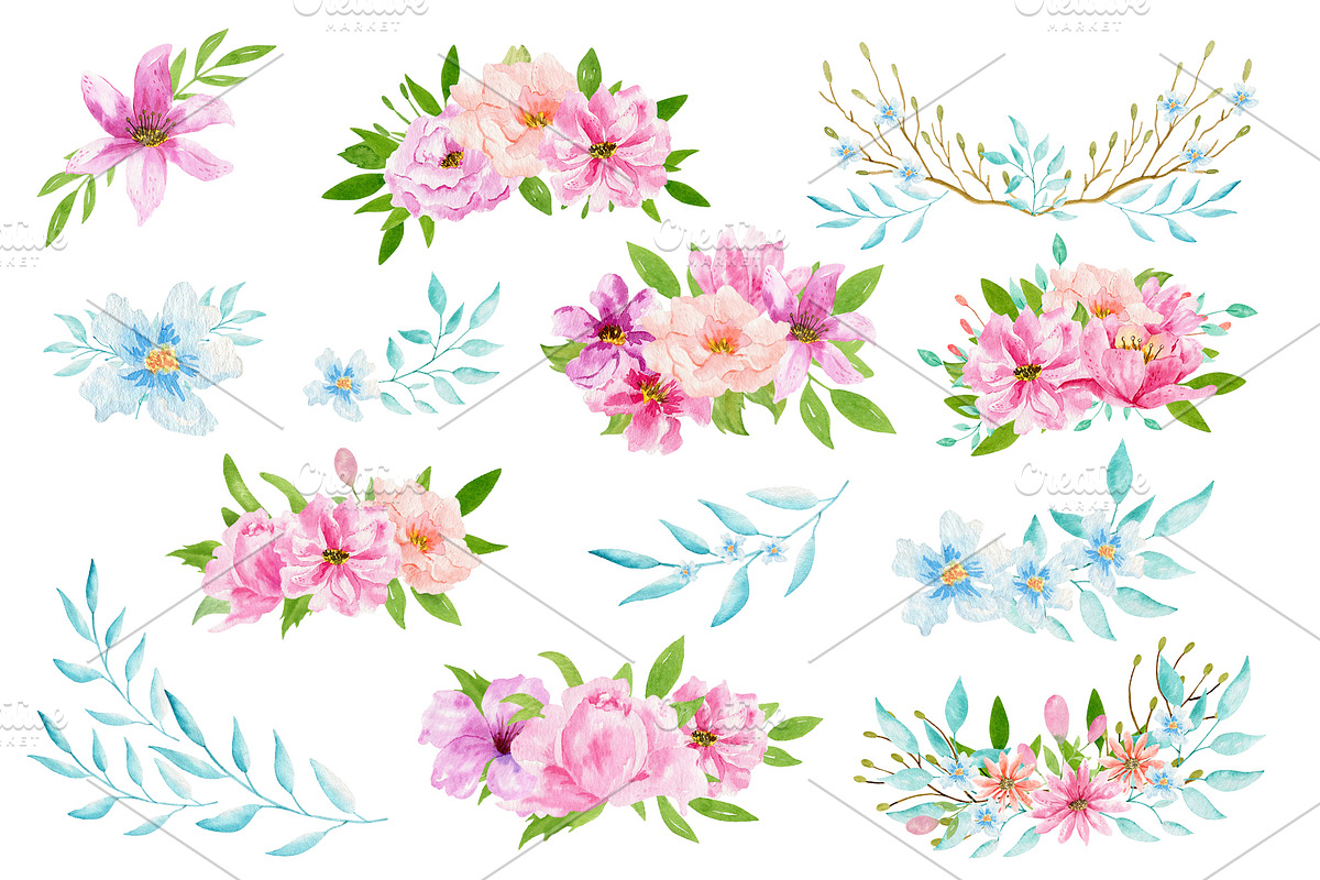 Deers Watercolor Set, a Background Graphic by Irene_Boiko_ART (Photo 4 of 11)