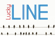 Lucky Line, a Sans Serif Font by da_only_aan (Thumbnail 2 of 5)