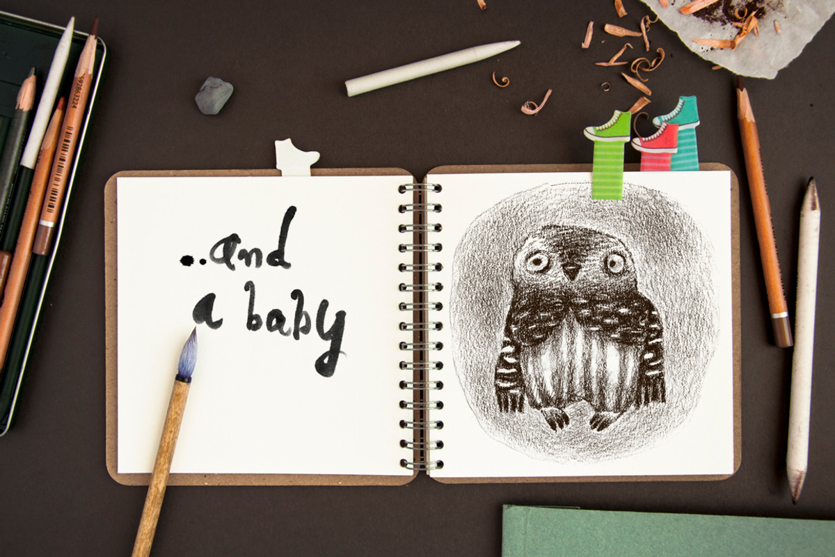 Tiny Owls Album, an Animal Illustration by Mazheika Store (Photo 5 of 9)