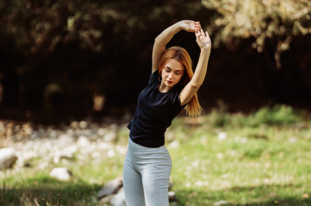 Woman enjoying in nature, a Person Photo by REDDOT Studio