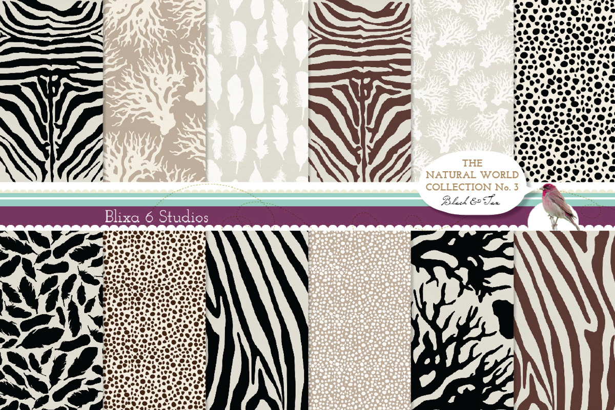 36 Natural Animal Pattern Bundle preview 4