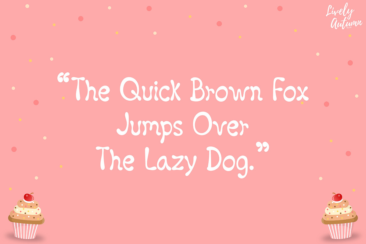 Sweet Treats | Handwriting font, a Handwritten Font by LivelyAutumn11.11 (Photo 4 of 5)