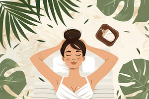 woman on spa procedures. Poster for design, a Photo by Pictures for you!!!!!!!!!