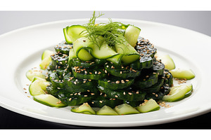 salad seaweed food ai generated, a Food & Drink Photo by pikepicture