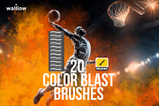 Fire Blast Photoshop Brush Set, a Brush Add-On by Walllow Creatives (Thumbnail 1 of 3)