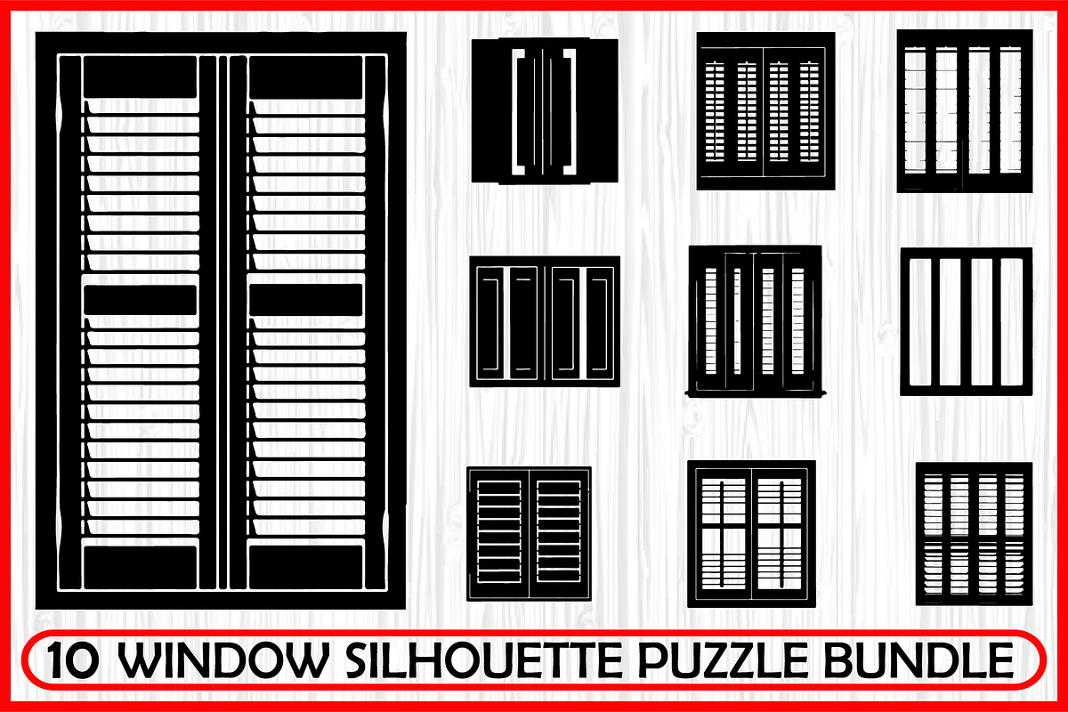 10 Classic Window Silhouette Bundle, a Decorative Illustration by Artivon (Photo 1 of 4)