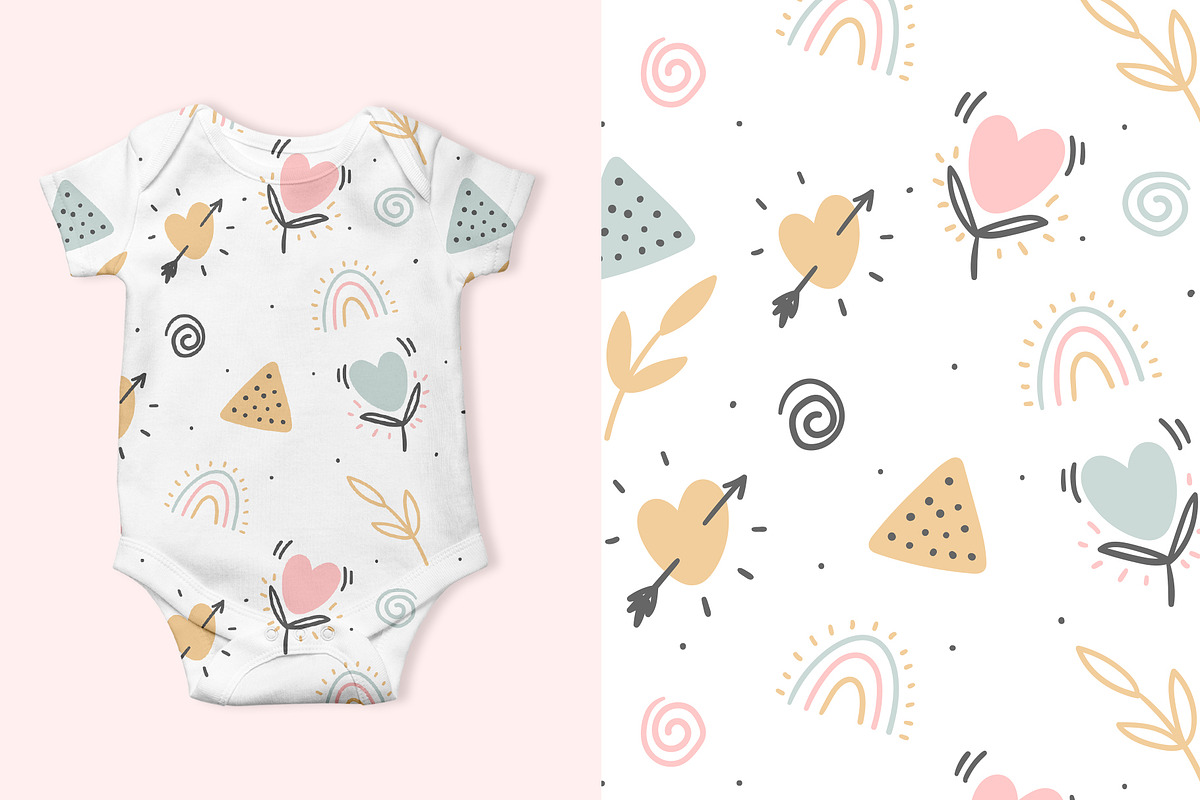 Kids cute seamless pattern, a Pattern Graphic by hanifa_design (Photo 3 of 10)