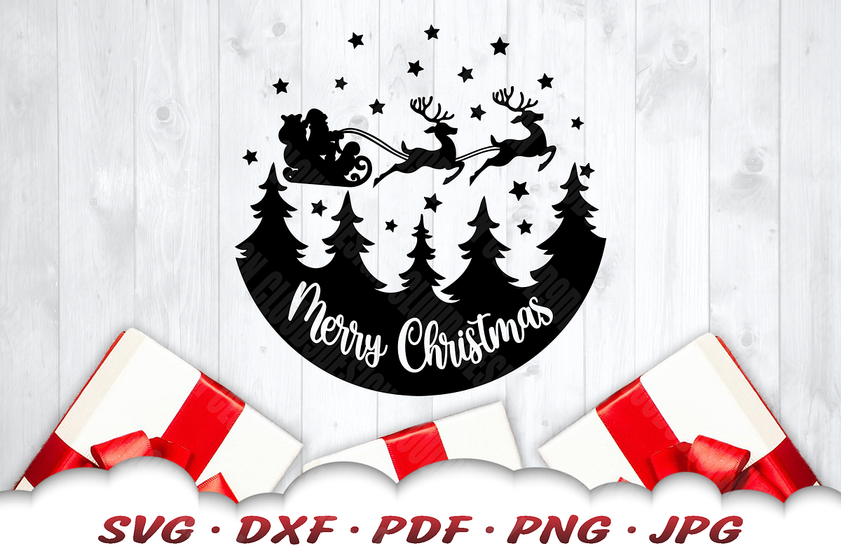 Merry Christmas SVG | Santa SVG, a Graphic by Cloud9DesignSVG (Photo 1 of 2)