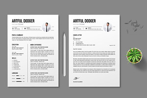 CV Template Design, a Resume Template by MightyDesign