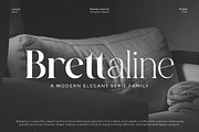 Brettaline - Family Serif Font, a Serif Font by Flawless And Co (Thumbnail 1 of 10)
