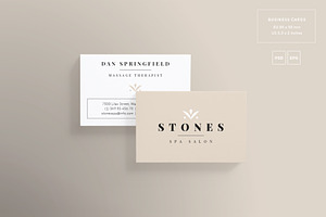 Business Cards Stones Spa