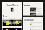 Mason Mount - Framer Template, a Websites & App Template by Ken Nguyen (Thumbnail 1 of 4)
