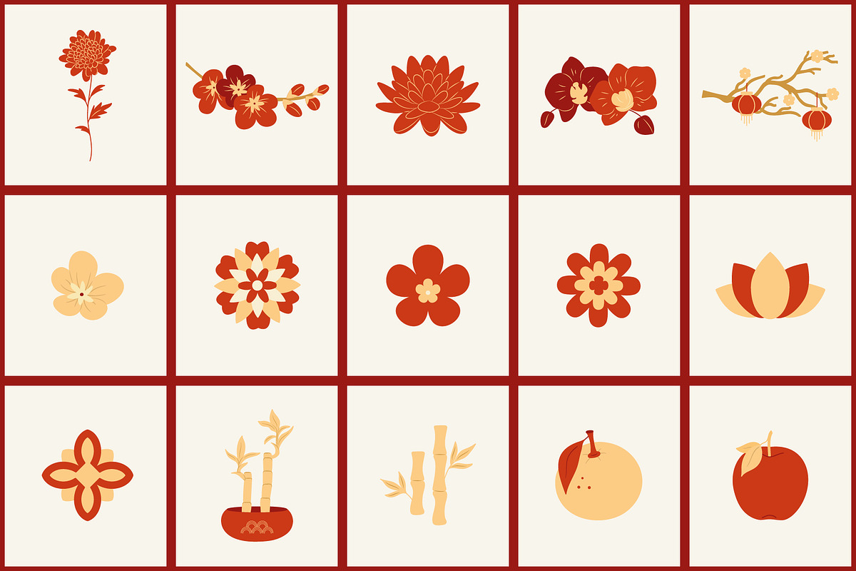 Lunar New Year collection, an Object Graphic by NatalieArtShop (Photo 8 of 12)