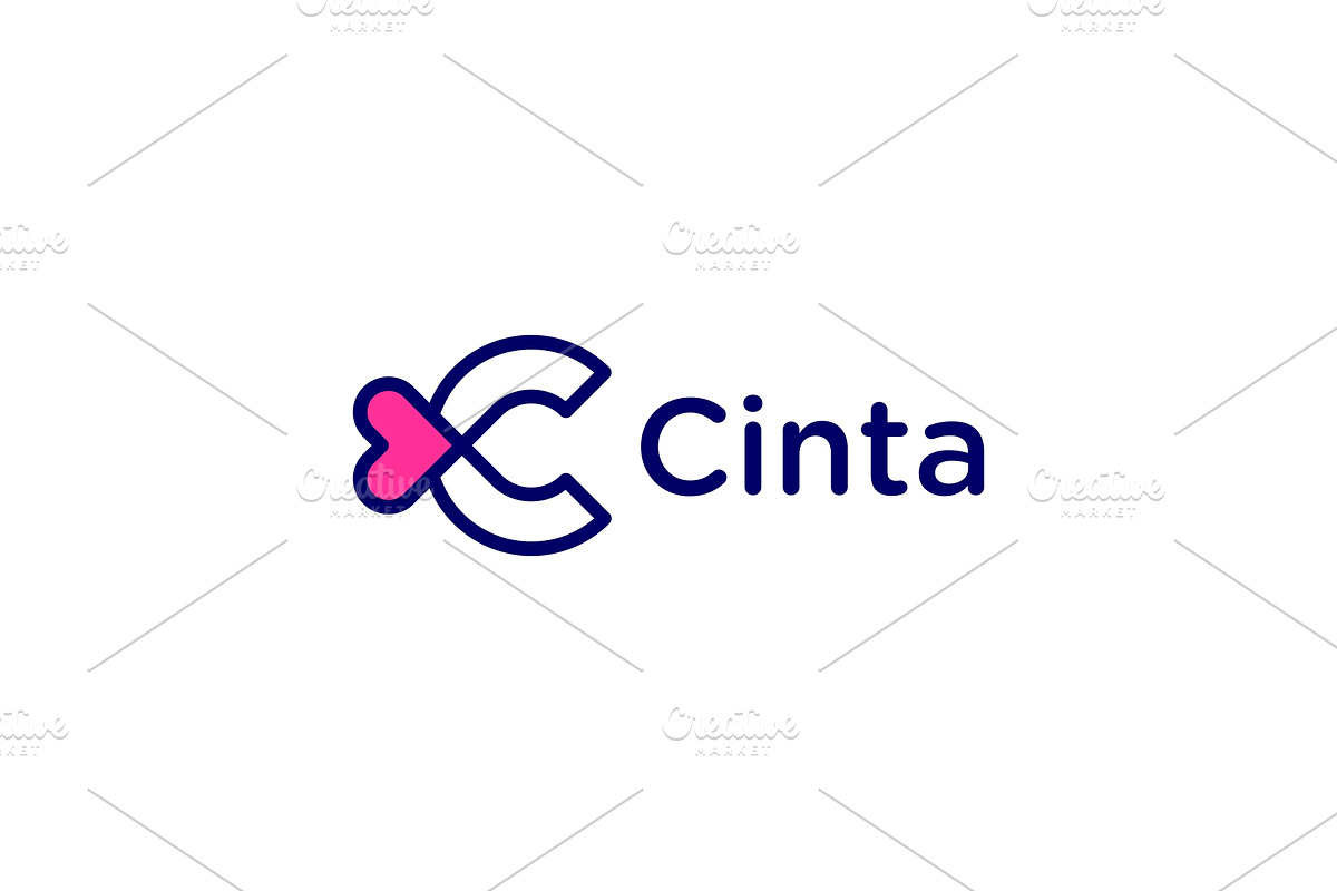 Letter C Love Heart Romance Logo, a Branding & Logo Template by ika trisiana (Photo 2 of 5)