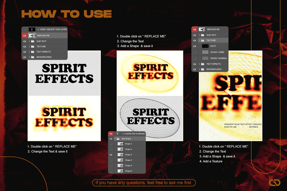 Gradient Blur Text Effect, a Layer Style Add-On by Cursedesign
